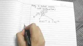 Computer: Binary Number to Decimal Number (with fractional part)