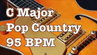 C Major 95 BPM Backing Track - Country Pop Backing Track 95BPM - 3 minute guitar practice track