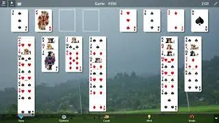 FreeCell Game #350 SOLVED/ Microsoft Solitaire Collection
