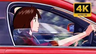 4K Anime Girl on Car Screen Saver | 1 Hour Version | Live Wallpaper | Stocklate