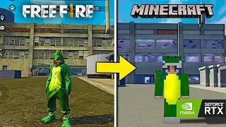 FREE FIRE PERO EN MINECRAFT REALISTA | Asi se ve un pvp en minecraft