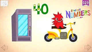 Endless Numbers 40 | Learn Number Forty | Fun Learning for Kids