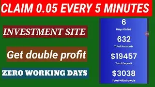 NEW INVESTMENT SITE GET DOUBLE PROFIT 1 DOLLAR INVESTMENT JOIN US DON'T MISS