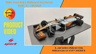 Unboxing & Product video - Spark 1:18 Mclaren MCL35M Lando Norris Monaco GP 2021 F1 modelcar