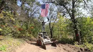 Installing the drive and hanging the AMERICAN FLAG!