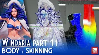 Windaria Project Part 11 - Body: Skinning
