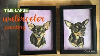 watercolor Chihuahua speedpaint