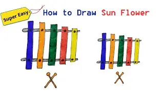 How to Draw Xylophone | Easy drawing step by step #drawing