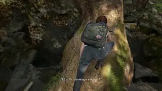 Ellie did a cannon ball from T-Rex's head