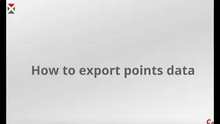 Complete guide on how to export points data in EFIX eField