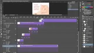 Animated GIFs, part4, Animating using the video timeline in Photoshop CC