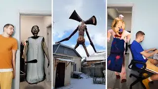 Бабка Гренни, Огромный Сиреноголовый, Злой Мороженщик и монстры SCP / Сборник 
