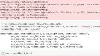 088 Random Forest classifier in Python