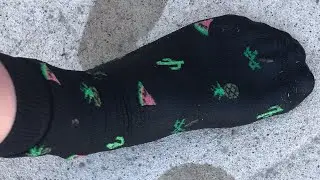 I got my socks wet