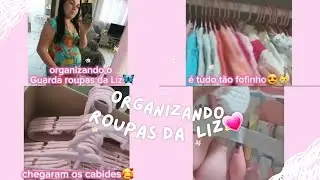 Organização das roupinhas👶💗🦋 #leticiapereira #aplv #viralvideo #bebe #baby #babygirl #organização