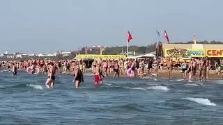 Der Strand von Side Kumköy Heute. Türkei 1 November 2024 #evrenseki #side #türkei