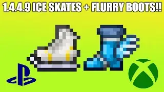 Terraria 1.4.4.9 How To Find Ice Skates And Flurry Boots PS4/PS5/XBox!!