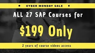 All 27 SAP courses for $199 - Cyber Monday Sale
