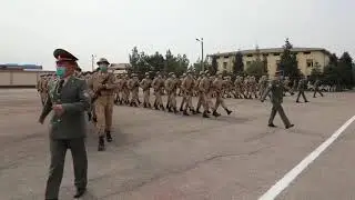 МУДДАТЛИ ҲАРБИЙ ХИЗМАТЧИЛАР ҚАСАМЁД ҚАБУЛ ҚИЛДИЛАР