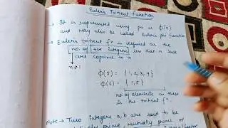 Euler's Toitient Function in Cryptography and Network Security