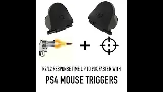 Geniusmods Designs Playstation 4 MOUSE TRIGGERS R2/L2 Shoot 90% FASTER INSTANTLY Hair Triggers