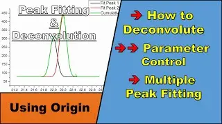 How to DECONVOLUTE XPS, XRD, Raman & Control Fitting Parameters (in Origin) 