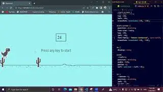 Dino Clone #gaming #games #codinggirl #codinggames #javascript #shorts