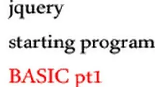 how to start jquery program with example