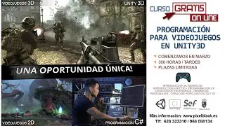Curso GRATIS programación de videojuegos en UNITY3D