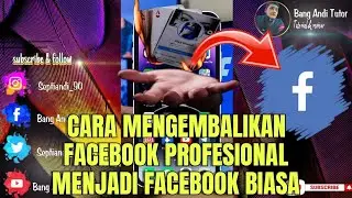 CARA MENGEMBALIKAN FACEBOOK PROFESIONAL MENJADI FACEBOOK BIASA