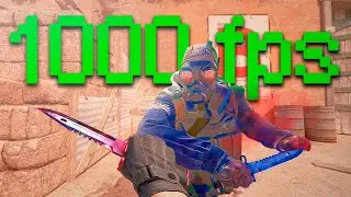 Jogando CS a 1000 FPS... bati RECORD e deixei o jogo muito LISO