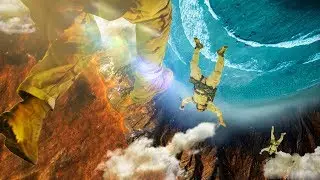 Skydiver on sea - Photo Manipulation || Speed Art #1