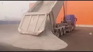 Песок из отсева для производства дорожной плитки.