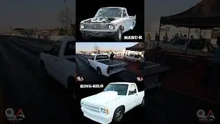 LUV TWIN TURBO vs S-10 TURBO #arrancones #dragracing #ls #racing #twinturbo #turbo