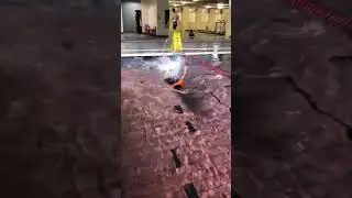 學游泳。第四次
