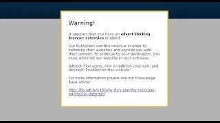 Cara mengatasi advert blocking browser extension enabled