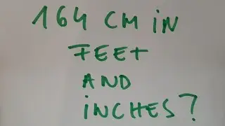 164 cm in feet and inches?