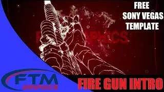 Sony Vegas intro Template - Fire Gun Intro