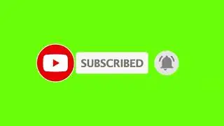 Green screen Subscribe button and Bell icon | Green screen Subscribe animation click no copyright