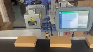 CO2 Laser Marking Machine in Food Packaging - Marking Production Date with Filler Machine.