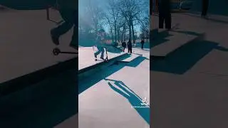Masons first ledge clear #shortsfeed #scootering