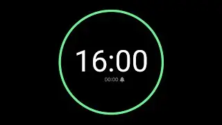 16 Minute Countdown Timer with Alarm / iPhone Timer Style