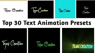 Top 30 Alight Motion Text Animation Presets |AlightMotion Preset Download Free  text presets