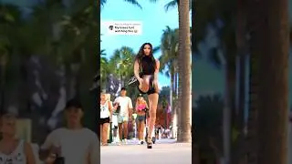 Getting Sturdy in HIGH HEELS in Miami Beach 😳🤣🏝️ - Liz Sanchez