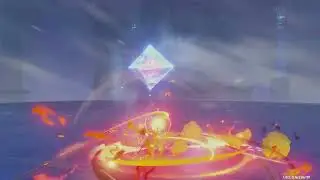 Genshin Impact Cryo Hypostasis Extreme 39 SECONDS CLEAR USING C0 HU TAO (DRAGON'S BANE)