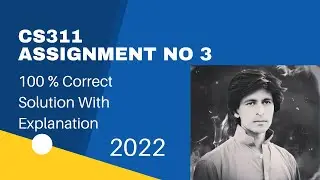 Cs311 Assignment No 3 solution fall 2021