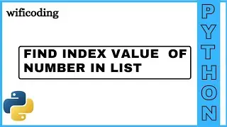 find index value of number in list using python