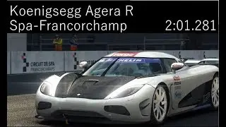 GRID Autosport: 02:01.281 Koenigsegg Agera R on Spa-Francorchamps
