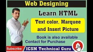 #HTML #CSS #Coding #Website |How to make web application | How to Insert picture, Color and Marquee