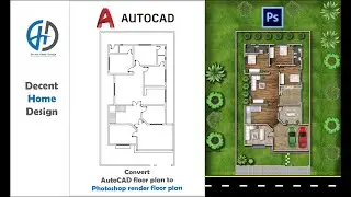 How to render floor plan in Photoshop
